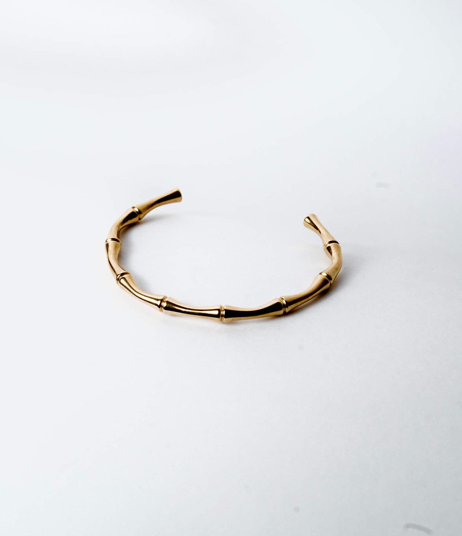 Sleek Bamboo-Curve Bangle