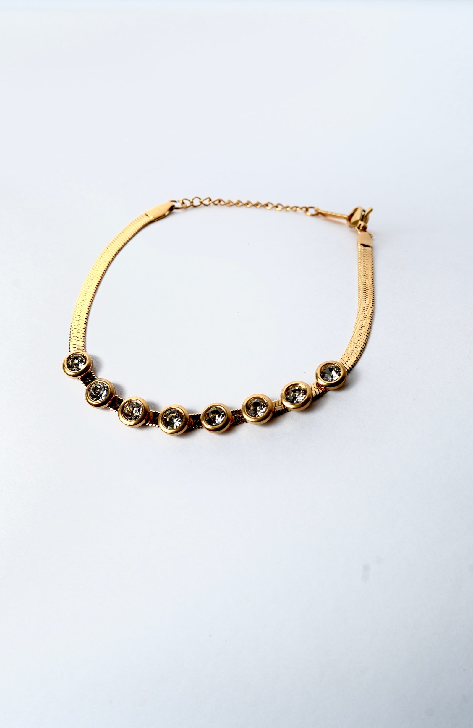 Crystal Halo Station Bracelet