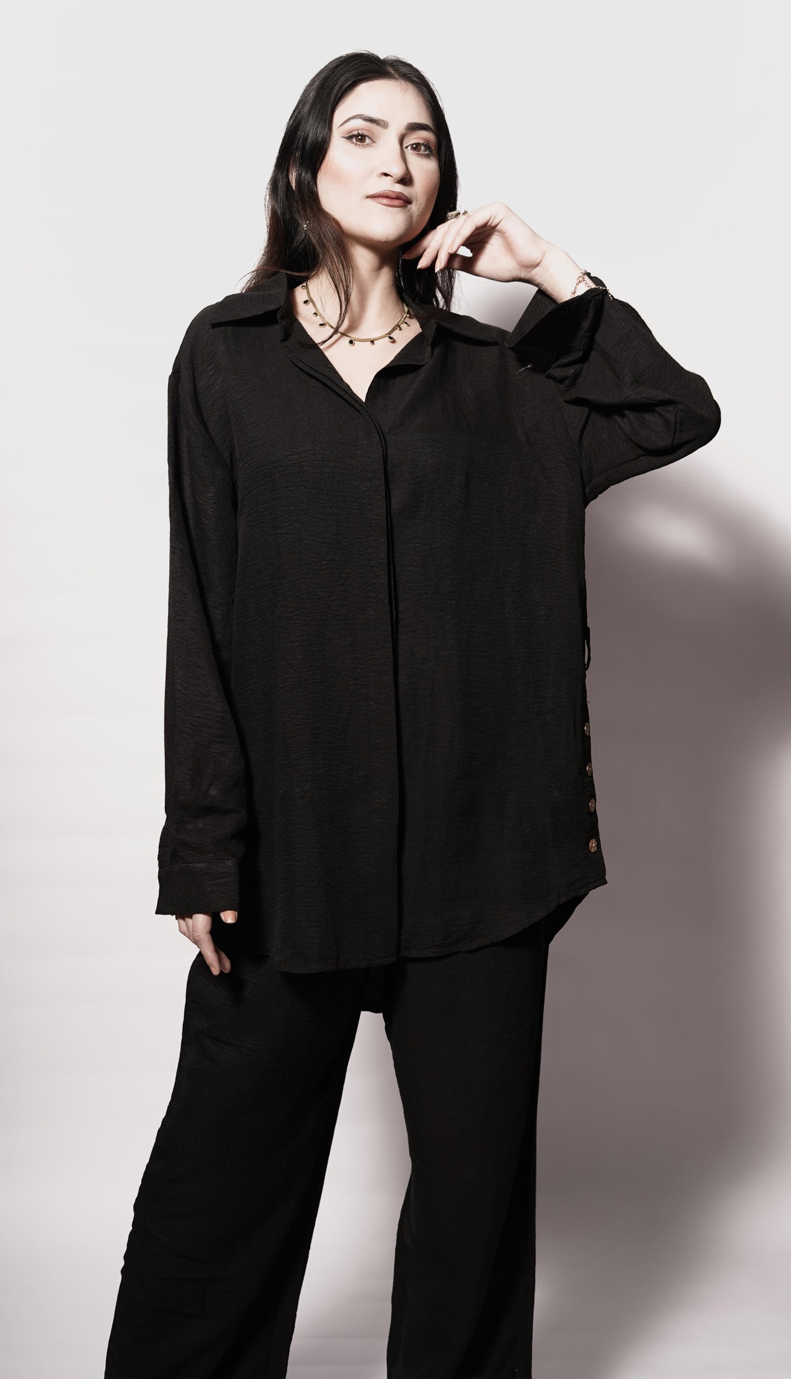 Seoul Ease Co-Ord Set – Jet Black