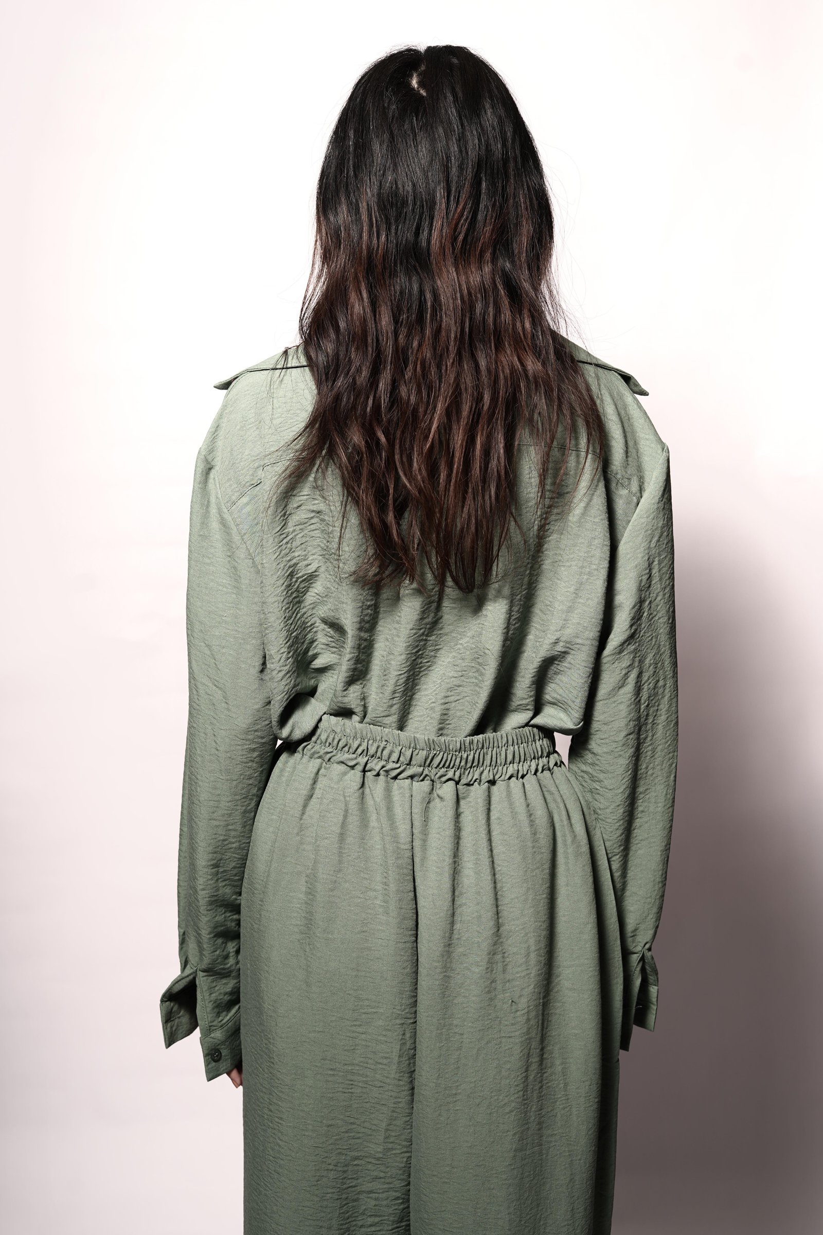 Muted Grey-Green Co-ord Set