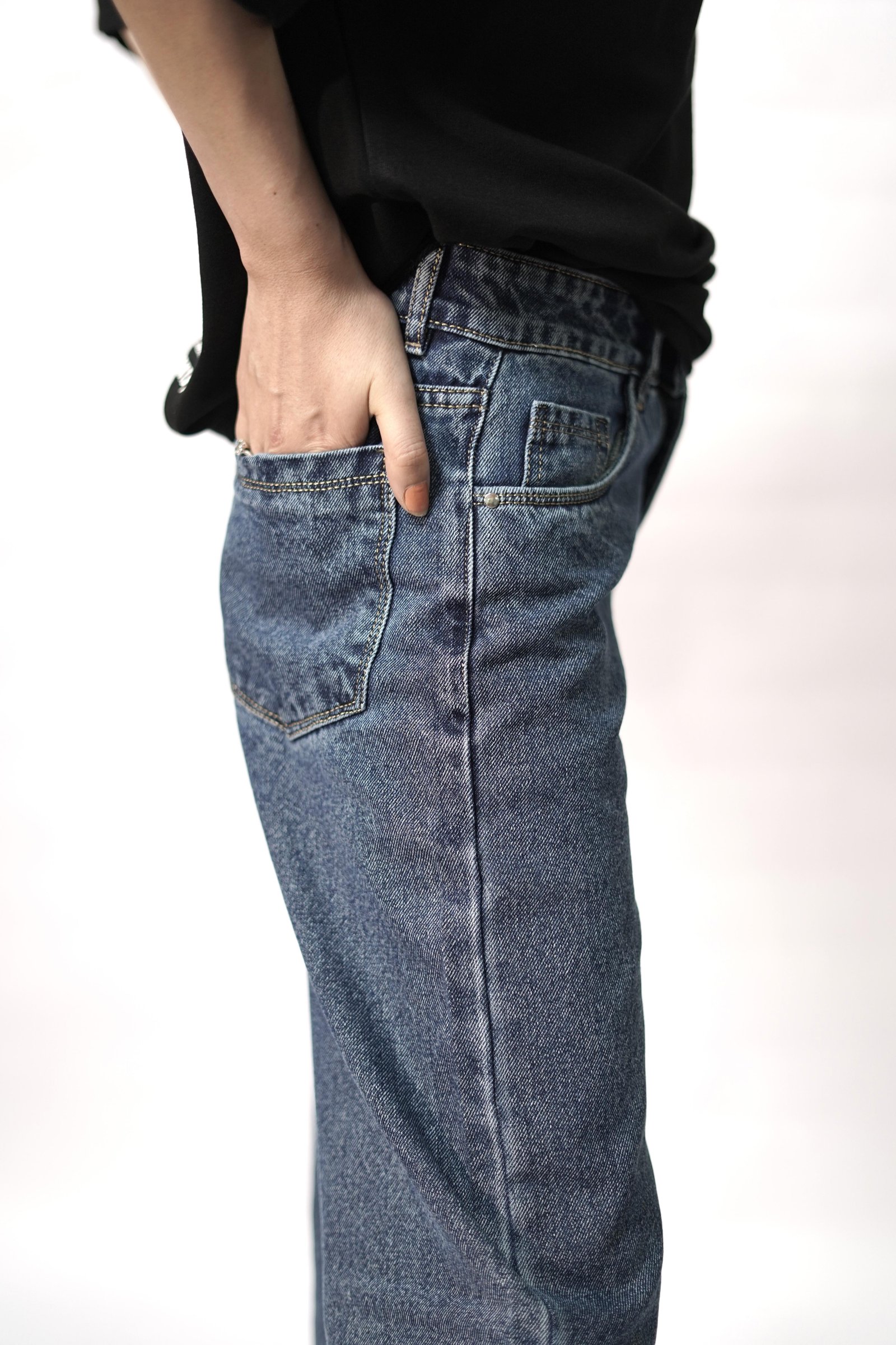 Vintage Blue Wide-Leg Jeans